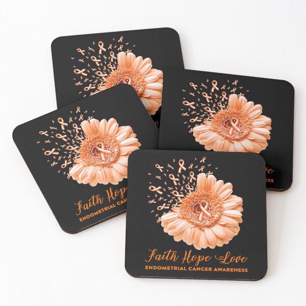 Item preview, Faith Hope Love Endometrial Cancer Awareness designed and sold by Tadmab.