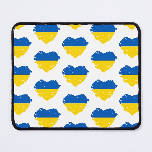 Item preview, The Broken Heart of Ukraine - Ukrainian Flag Colors of Gold and Azure designed and sold by ozcushions.