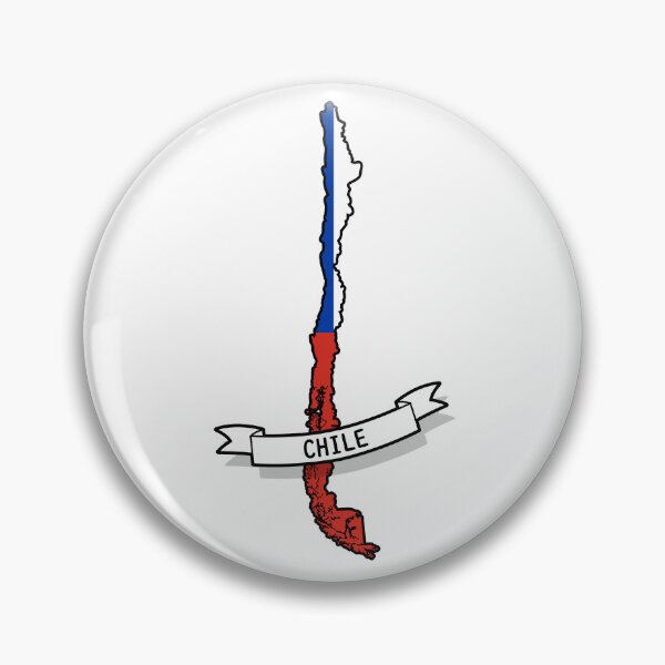 Item preview, Chile Flag Map designed and sold by Koi-Art.