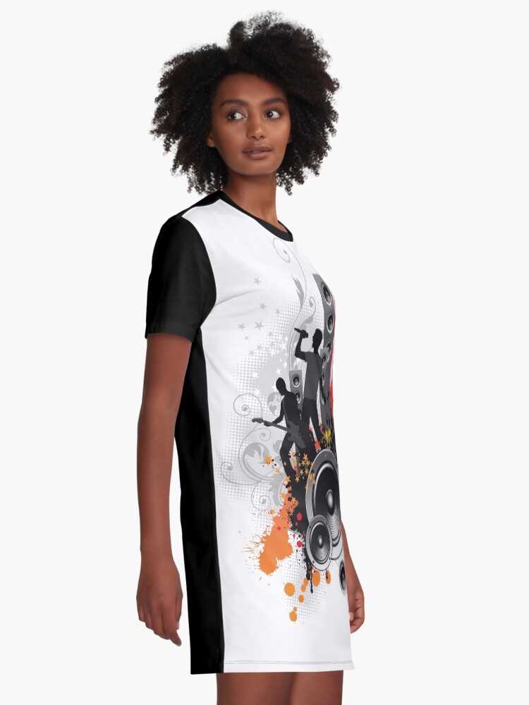 rock band t shirt dress