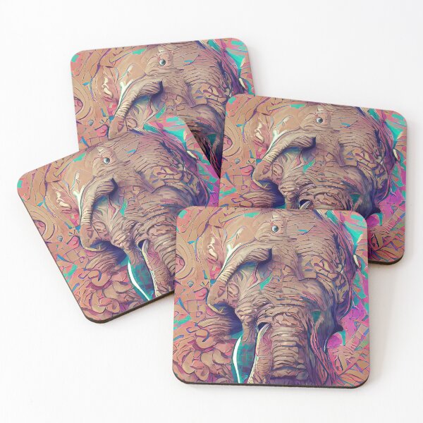 Item preview, Mighty Elephant Abstract Digital Art  designed and sold by RedCactusBloom.