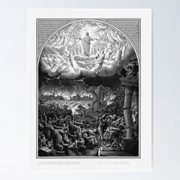 Item preview, The Day Of Judgement - Christian Lithograph - 1888 designed and sold by warishellstore.