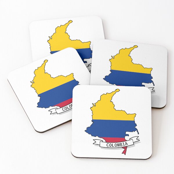 Item preview, Colombia Flag Map designed and sold by Koi-Art.