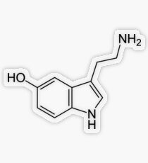 Pegatina transparente Serotonina