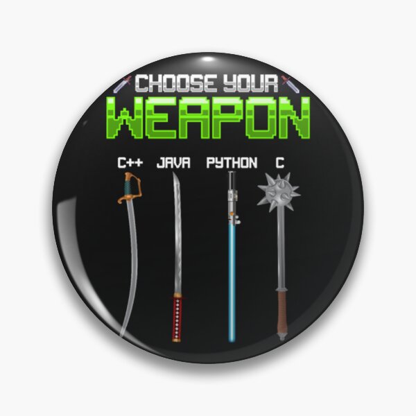 Item preview, Programmer Weapon Java Programming Python designed and sold by ClamenTaon.