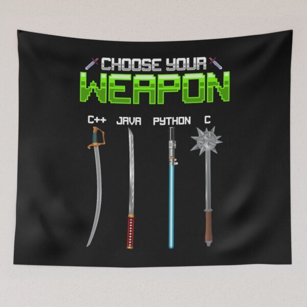 Item preview, Programmer Weapon Java Programming Python designed and sold by ClamenTaon.