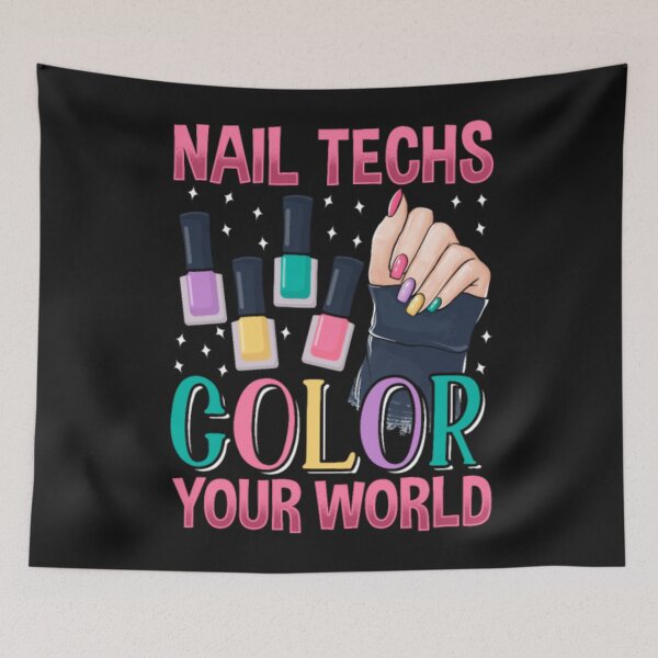 Item preview, Nail technician Colorful Manicure Artist designed and sold by ClamenTaon.