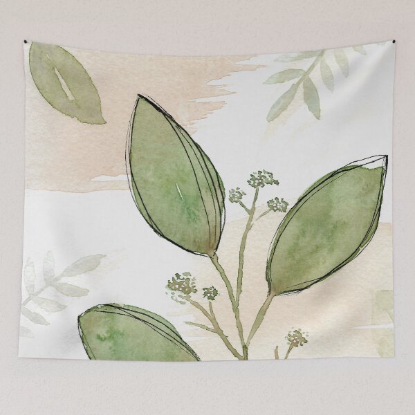 Item preview, Leaves Leaf Abstract Watercolor 1 designed and sold by Iro-by-Mona.