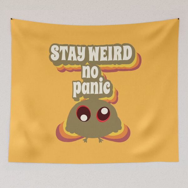 Item preview, no panic stay weird weird funny creature  designed and sold by vibeno1.