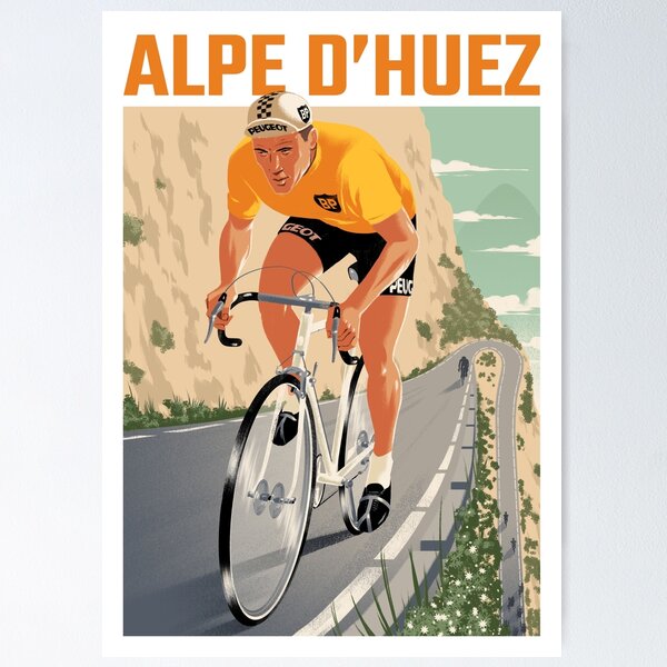 Item preview, Alpe D’huez - Travel Posters designed and sold by ruiricardo.