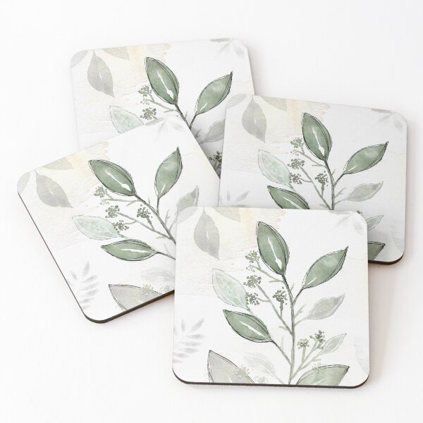Item preview, Abstract Leaf Leaves Watercolor designed and sold by Iro-by-Mona.
