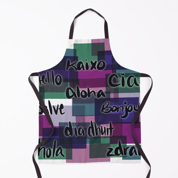 Item preview, hello mutli-lingual with glass squares designed and sold by MGuyerArt.