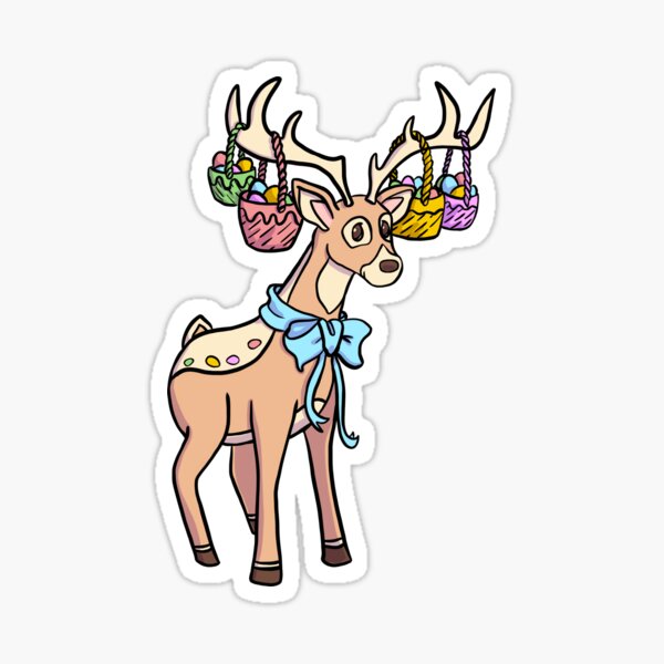 Item preview, Easter deer  designed and sold by artbysusant.