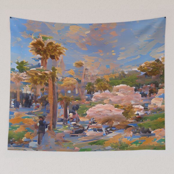 Item preview, Abstract Art Painting - Impressionism - Painting of California designed and sold by CattlettArt.