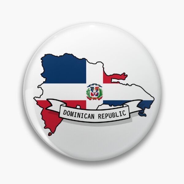 Item preview, Dominican Republic Flag Map designed and sold by Koi-Art.
