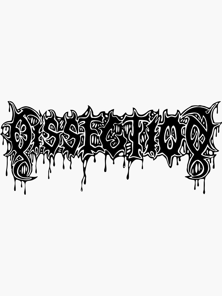 "Dissection Logo" Sticker by HEAVYZONE | Redbubble