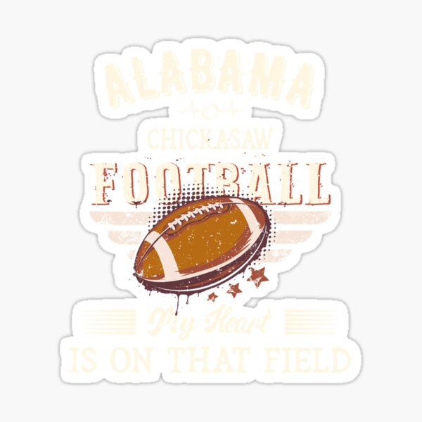 "Alabama Chickasaw American Football Sticker" Sticker by gretaboone