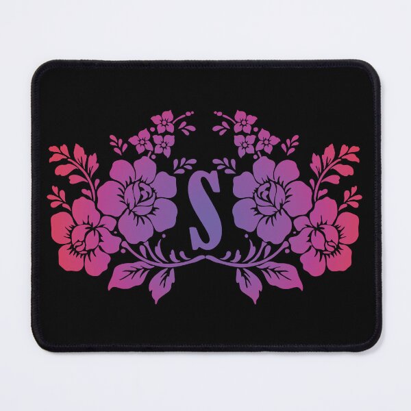 Item preview, Ornamental Letter S, Purple And Red Floral, Monogram Letter Ornament designed and sold by PROMEN Creativity.