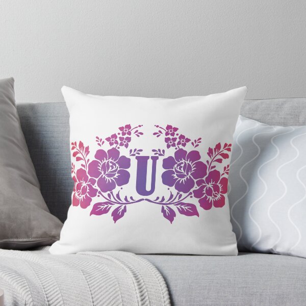 Item preview, Ornamental Letter U, Purple And Red Floral, Monogram Letter Ornament designed and sold by PROMEN Creativity.