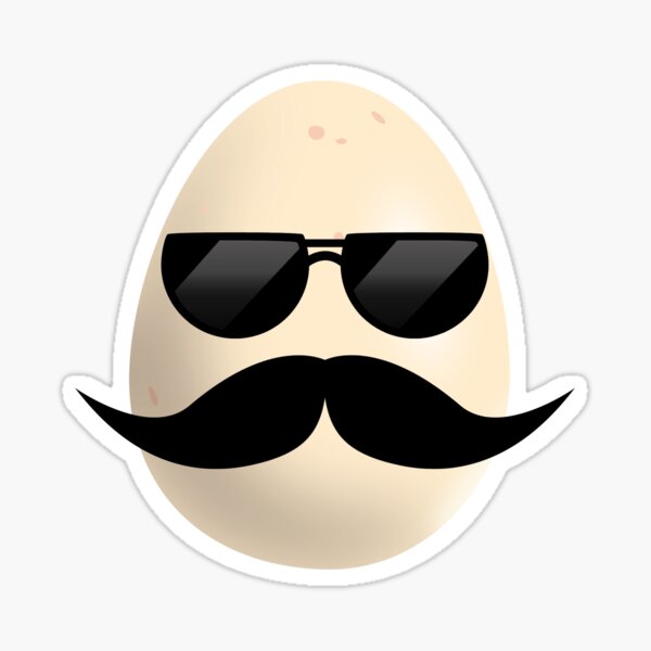Cool egg sticker Sticker
