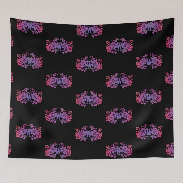 Item preview, Ornamental Letter W, Purple And Red Floral, Monogram Letter Ornament designed and sold by PROMEN Creativity.