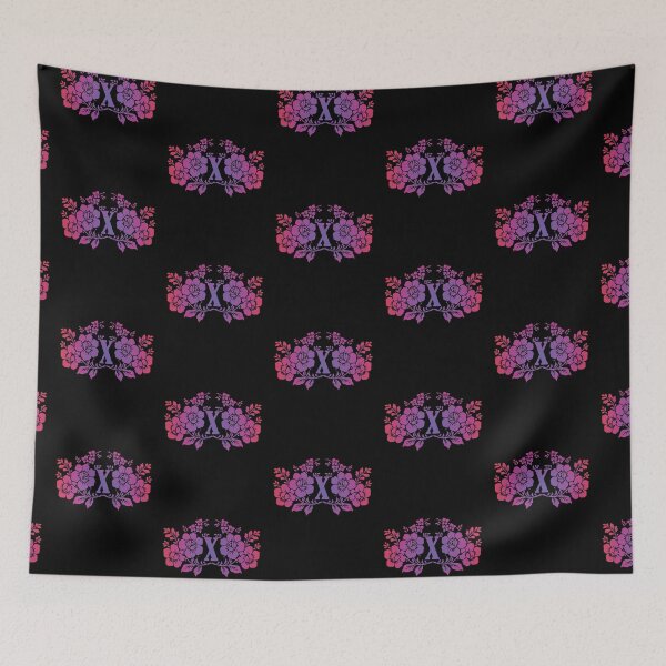 Item preview, Ornamental Letter X, Purple And Red Floral, Monogram Letter Ornament designed and sold by PROMEN Creativity.