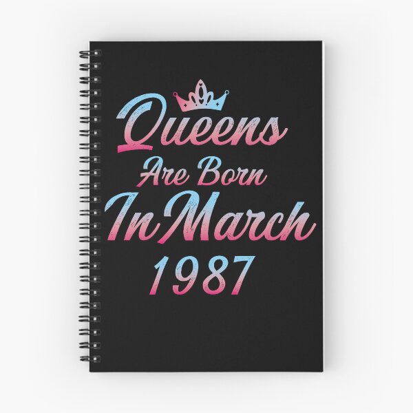 Item preview, queens are born in 1987,35 years old birthday funny gift for women designed and sold by SmileYreAmazing.