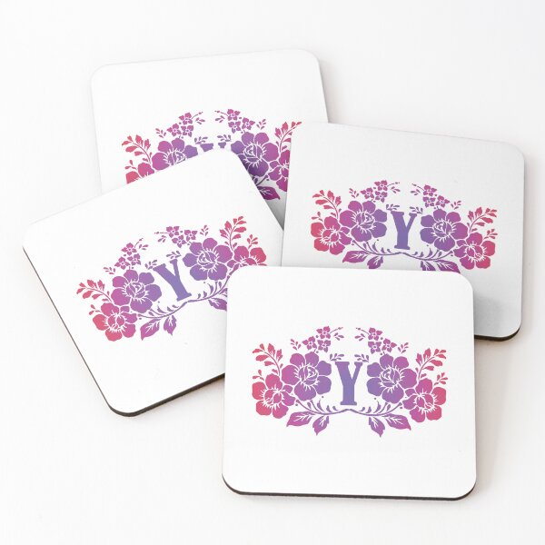 Item preview, Ornamental Letter Y, Purple And Red Floral, Monogram Letter Ornament designed and sold by PROMEN Creativity.