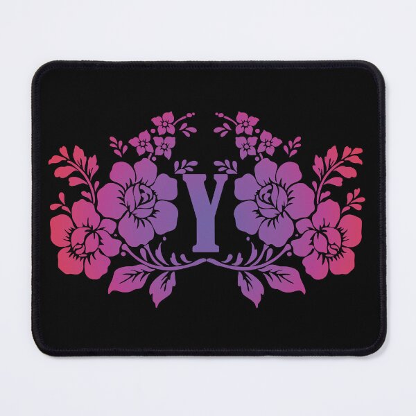 Item preview, Ornamental Letter Y, Purple And Red Floral, Monogram Letter Ornament designed and sold by PROMEN Creativity.