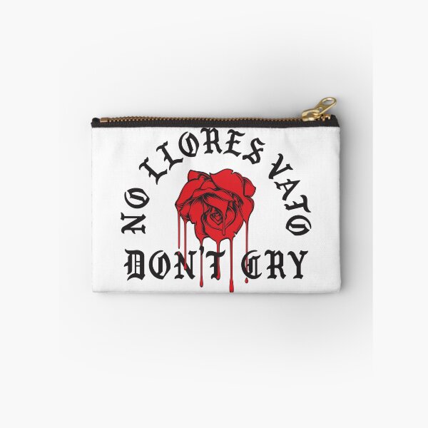 Item preview, No Lllores Vato Don't Cry Chicano Cholo Red Melting Rose Mexican American designed and sold by JustLivinLife.