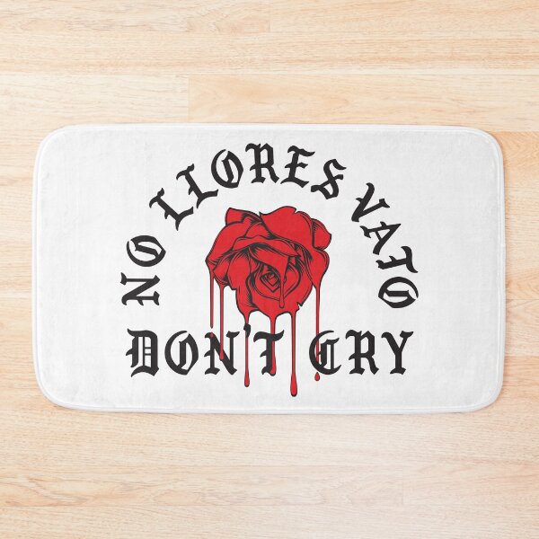 Item preview, No Lllores Vato Don't Cry Chicano Cholo Red Melting Rose Mexican American designed and sold by JustLivinLife.