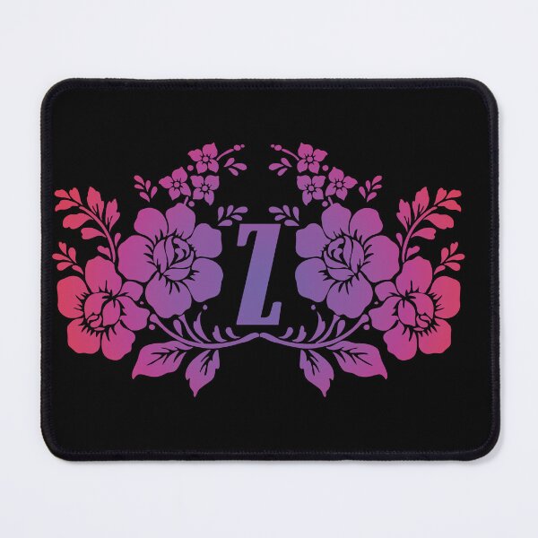 Item preview, Ornamental Letter Z, Purple And Red Floral, Monogram Letter Ornament designed and sold by PROMEN Creativity.