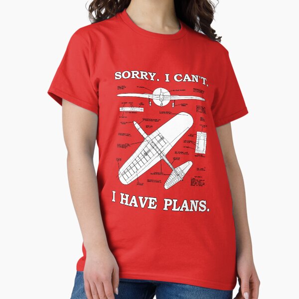 Item preview, Sorry. I Can't. I Have Plans. Funny Airplane Model Plan designed and sold by Lorentrute.