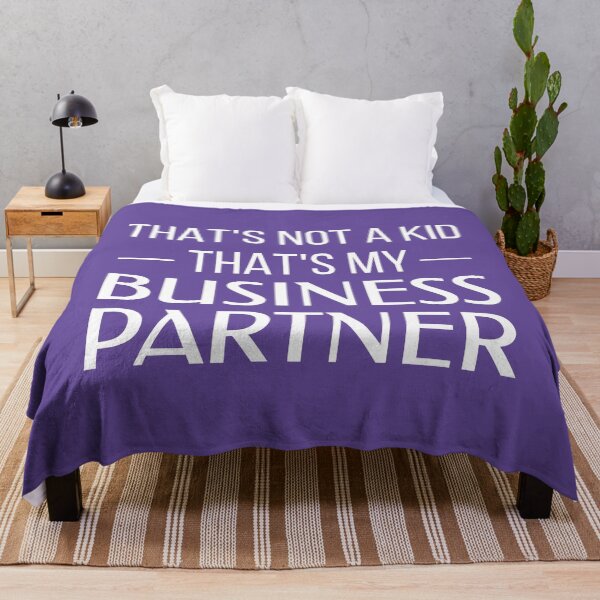 Item preview, That's Not a Kid, That's My Business Partner (Purple BG) designed and sold by FilipeFerreira.