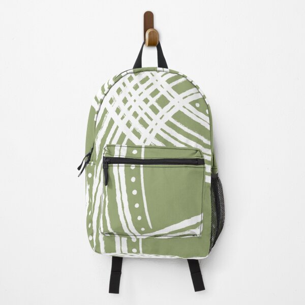 Item preview, "Lucky" No.1 | Green and White Abstract Design designed and sold by LiseHoltArt.