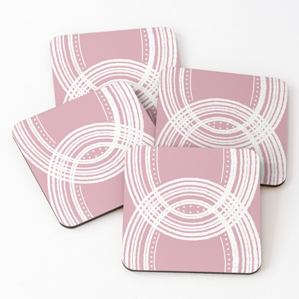 Item preview, "Lucky" No.2 | Pink and White Abstract Design designed and sold by LiseHoltArt.