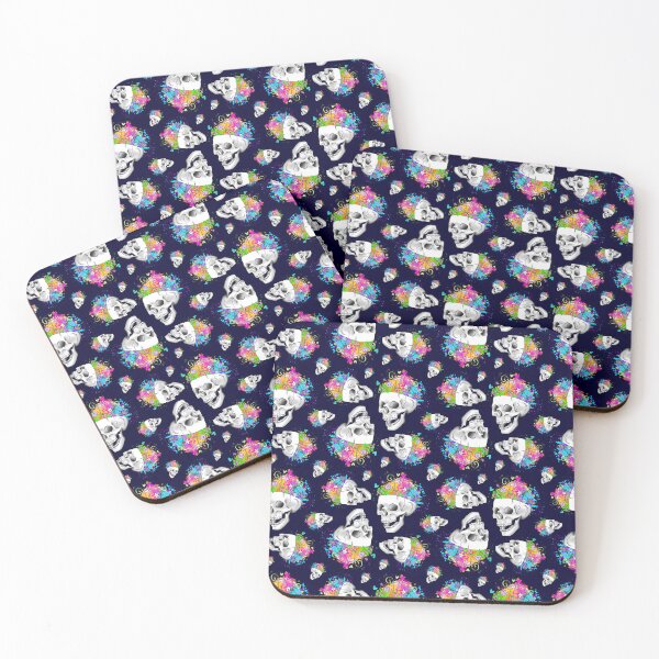 Item preview, Colourfully Mind Blown Skull Pattern  designed and sold by Tarnya Jones.