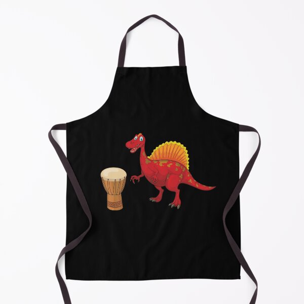 Item preview, Dinosaur Playing Djembe ,Funny Good Dinosaur Djembe Lovers Red Design designed and sold by pedrored369.