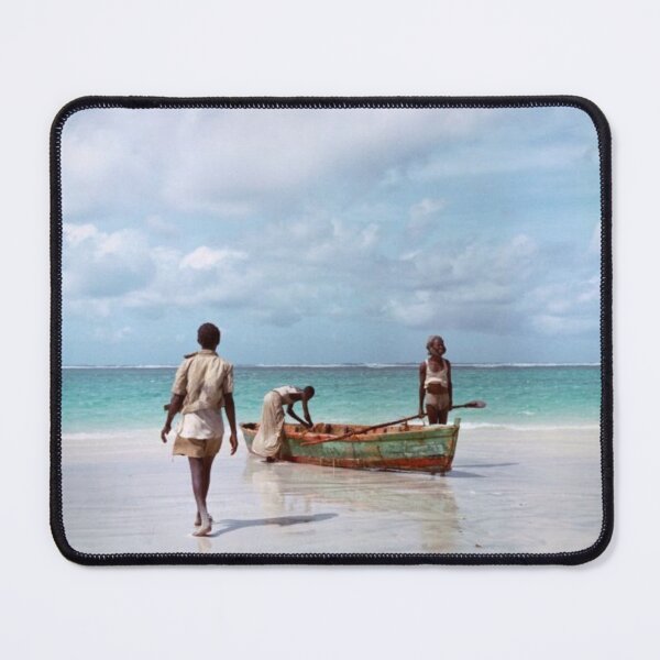 Item preview, On the beach near Mogadishu, after a day fishing the bountiful Indian Ocean 1958 designed and sold by VintageSomalia.