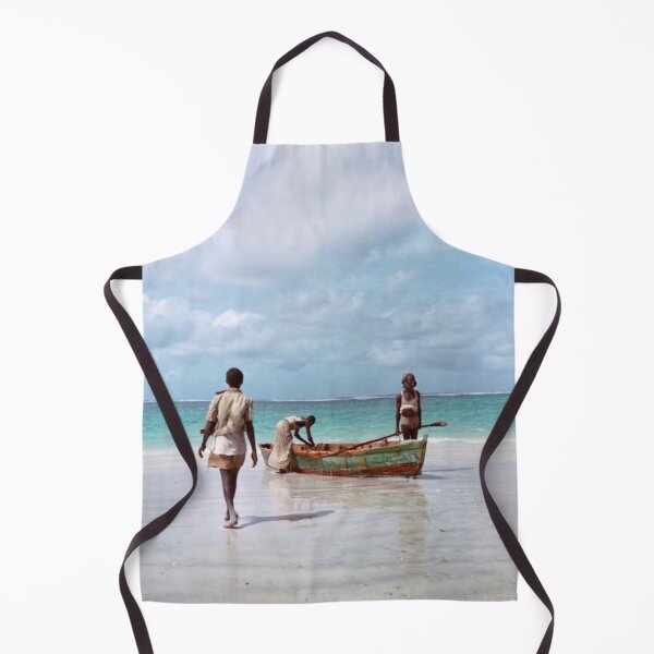 Item preview, On the beach near Mogadishu, after a day fishing the bountiful Indian Ocean 1958 designed and sold by VintageSomalia.