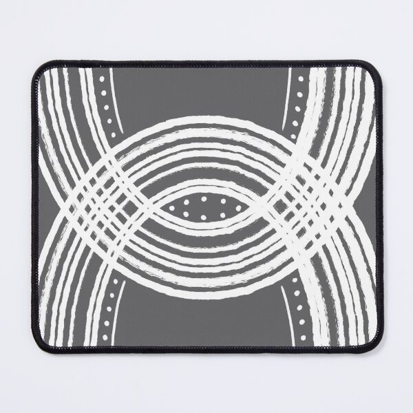 Item preview, "Lucky" No.4 | Grey and White Abstract Design designed and sold by LiseHoltArt.