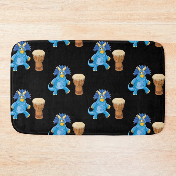 Item preview, Dinosaur Playing Djembe ,Funny Good Dinosaur Djembe Lovers Blue Design designed and sold by pedrored369.
