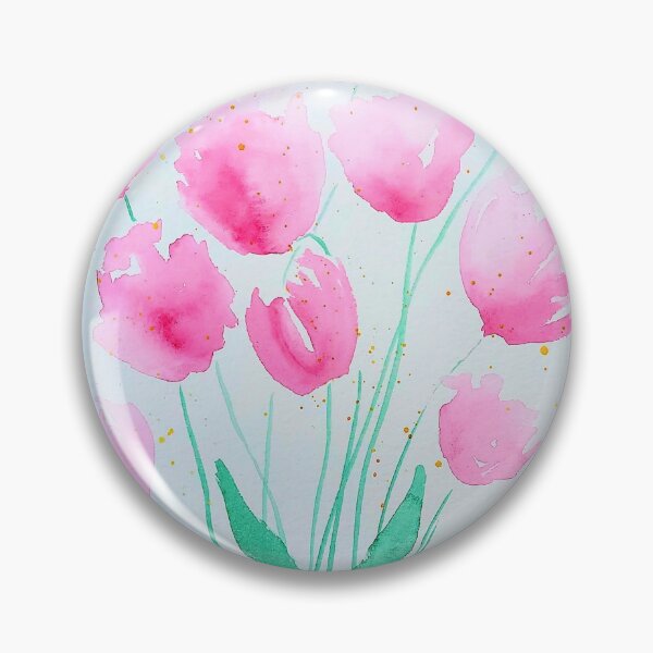 Artikelvorschau, Lose rosa Tulpen entworfen und verkauft von WallaceColor.