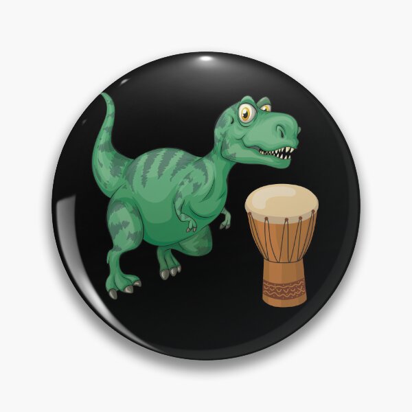 Item preview, Dinosaur Playing Djembe ,Funny Good Dinosaur Djembe Lovers Green Design designed and sold by pedrored369.