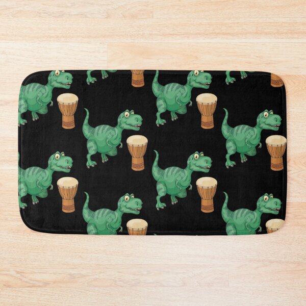 Item preview, Dinosaur Playing Djembe ,Funny Good Dinosaur Djembe Lovers Green Design designed and sold by pedrored369.