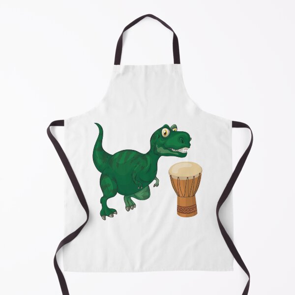 Item preview, Dinosaur Playing Djembe ,Funny Good Dinosaur Djembe Lovers Cool Green Design designed and sold by pedrored369.