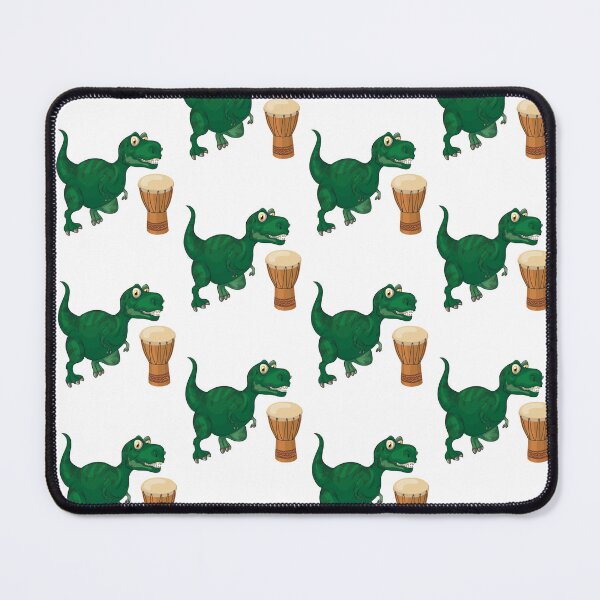 Item preview, Dinosaur Playing Djembe ,Funny Good Dinosaur Djembe Lovers Cool Green Design designed and sold by pedrored369.