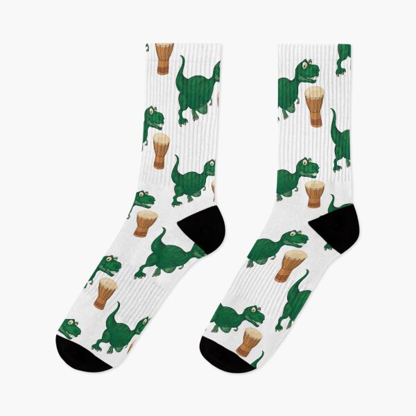 Item preview, Dinosaur Playing Djembe ,Funny Good Dinosaur Djembe Lovers Cool Green Design designed and sold by pedrored369.