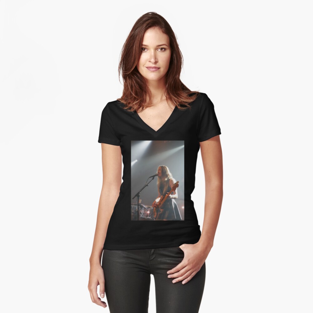 Item preview, Fitted V-Neck T-Shirt designed and sold by FastDraw11.