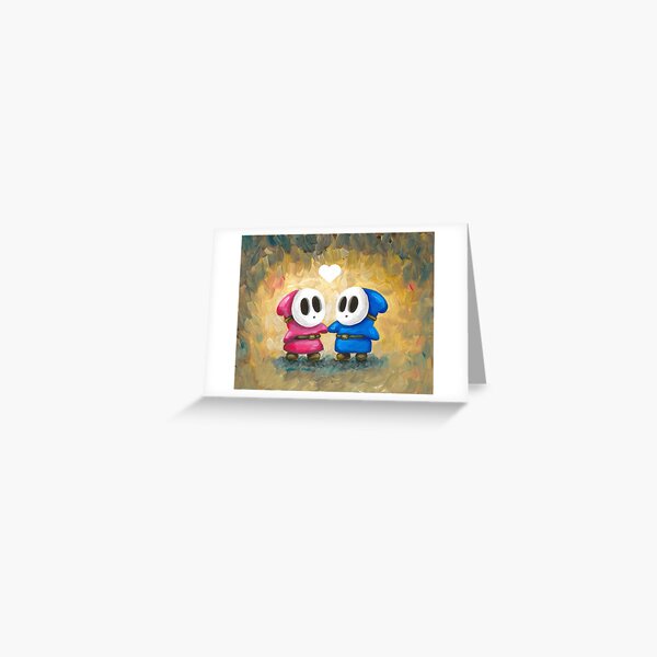 Shy Guys in Love! Greeting Card